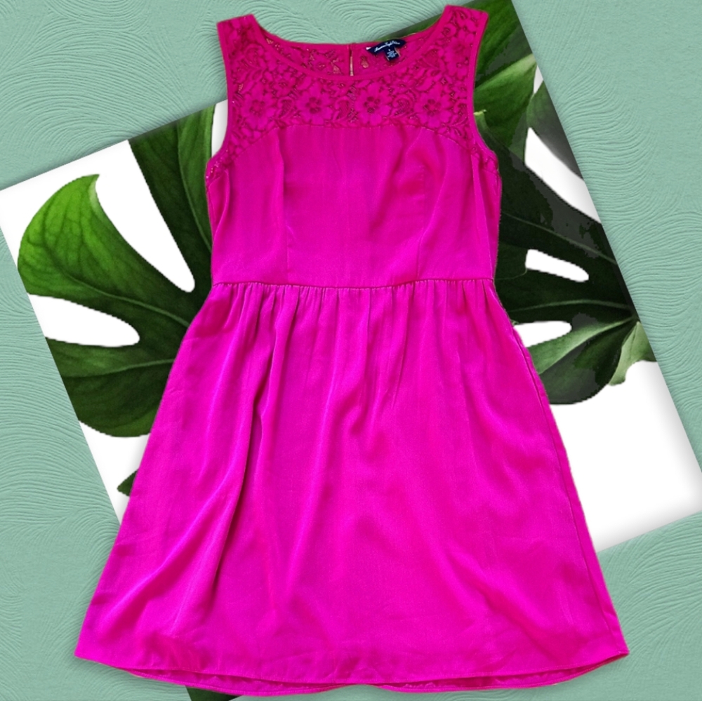 American Eagle Outfitters Lace Bodice Sleeveless Mini Dress Size 8
